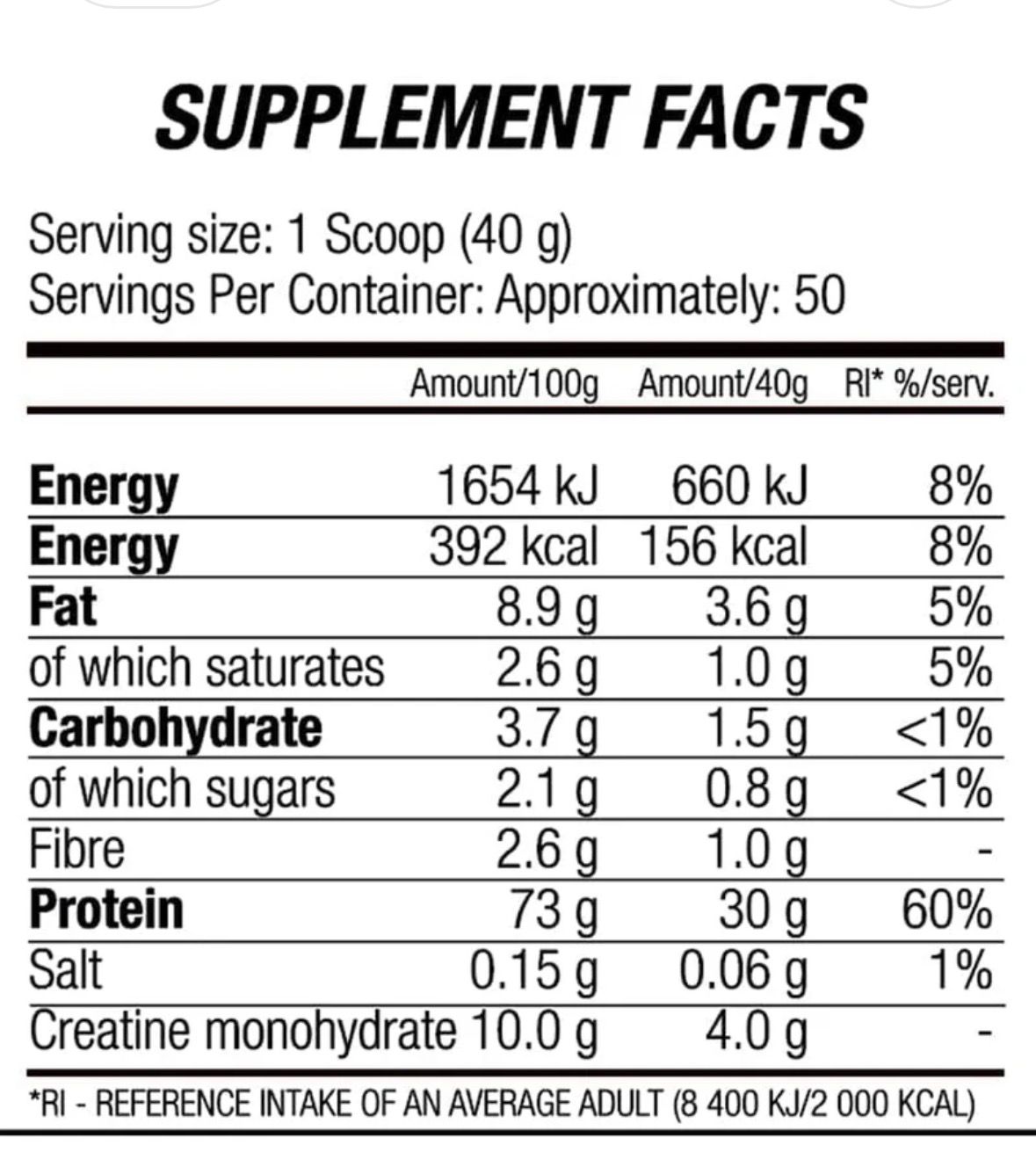 Blade Sport Anabolic Whey (2000g) - Image 2